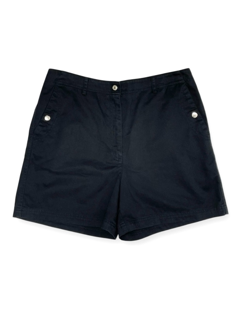 Lauren Ralph Lauren LRL Y2K Flat Front Chino Shorts Black Size 12